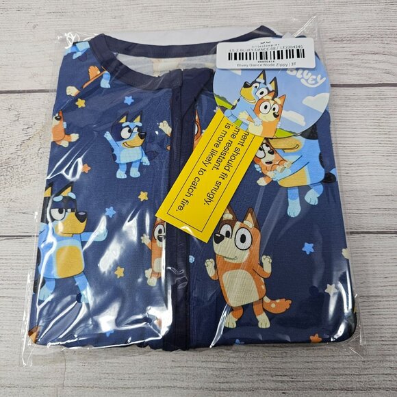 NEW!! Little Sleepies Bluey Dance Mode Zippy Size 3T - Picture 1 of 3